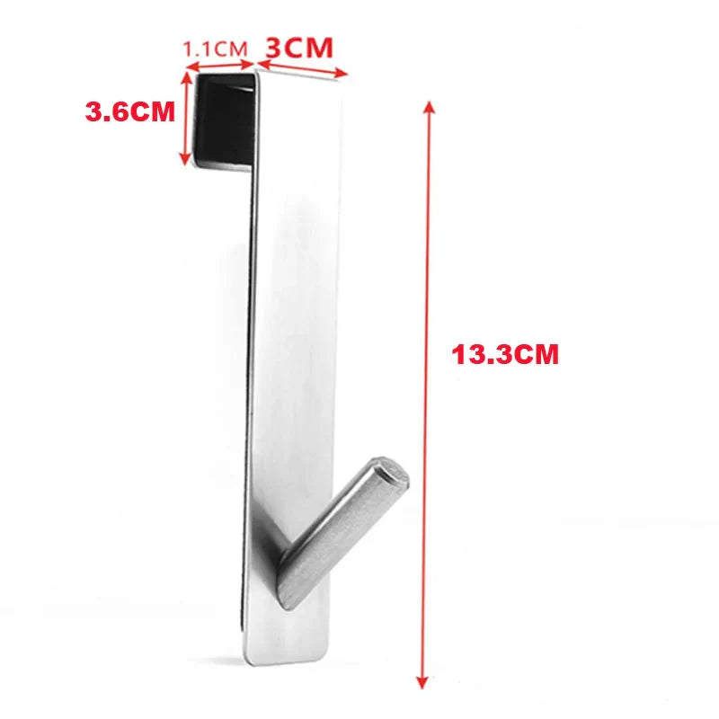Gancho de Aço Inoxidável S-Shape para Porta de Vidro - Domular